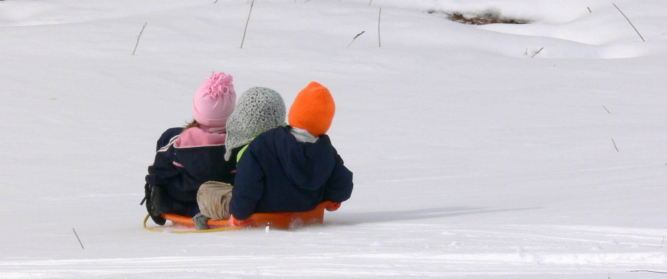 Sledding at Wachusett Meadow