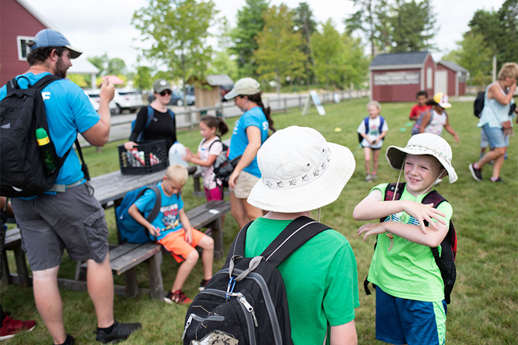 Redbrook campers playing games