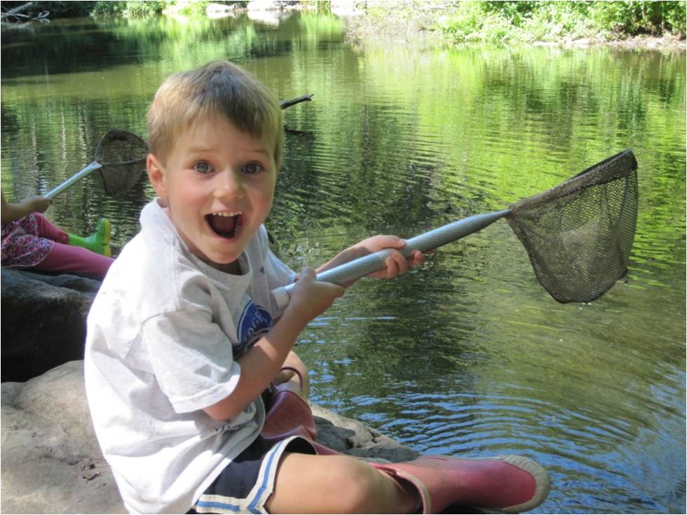 Boy with net