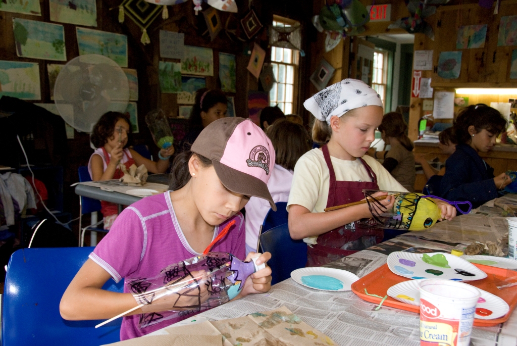 Kids Making Nature Art