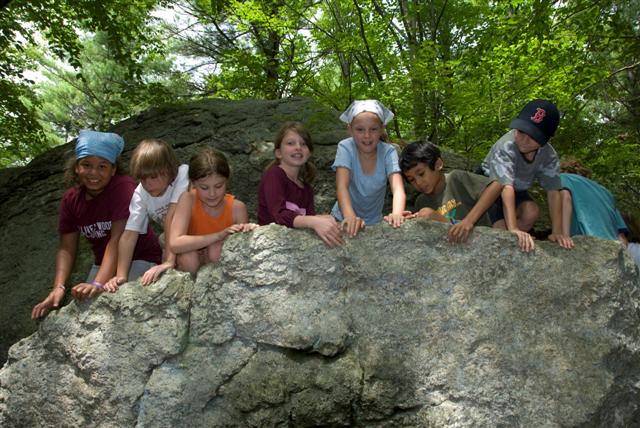 Campers on Rock Bridge