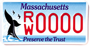 Massachusetts Whale license plate