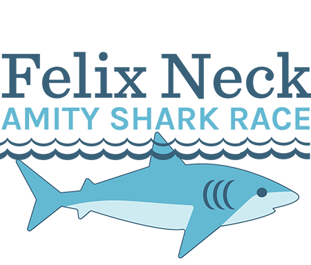 Felix Neck Amity Shark Race logo