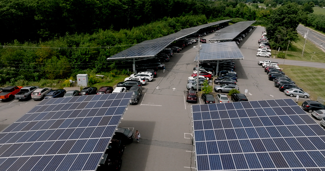 Solar Panels Parking Lot